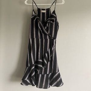 Altar’d State Striped Ruffle Dress